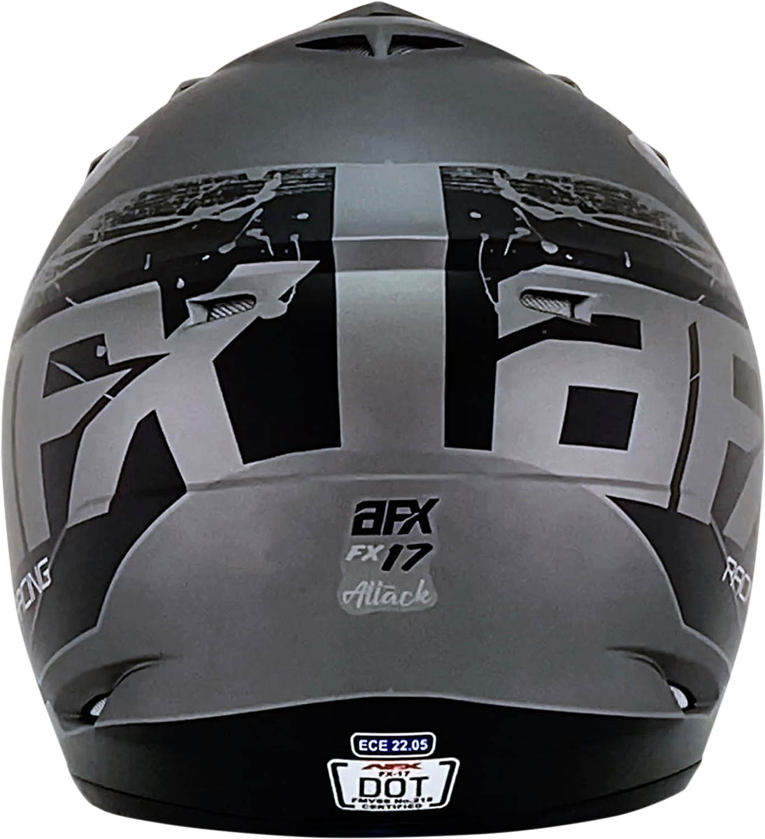 FX-17Y Helmet - Attack - Frost Gray/Matte Black - Medium