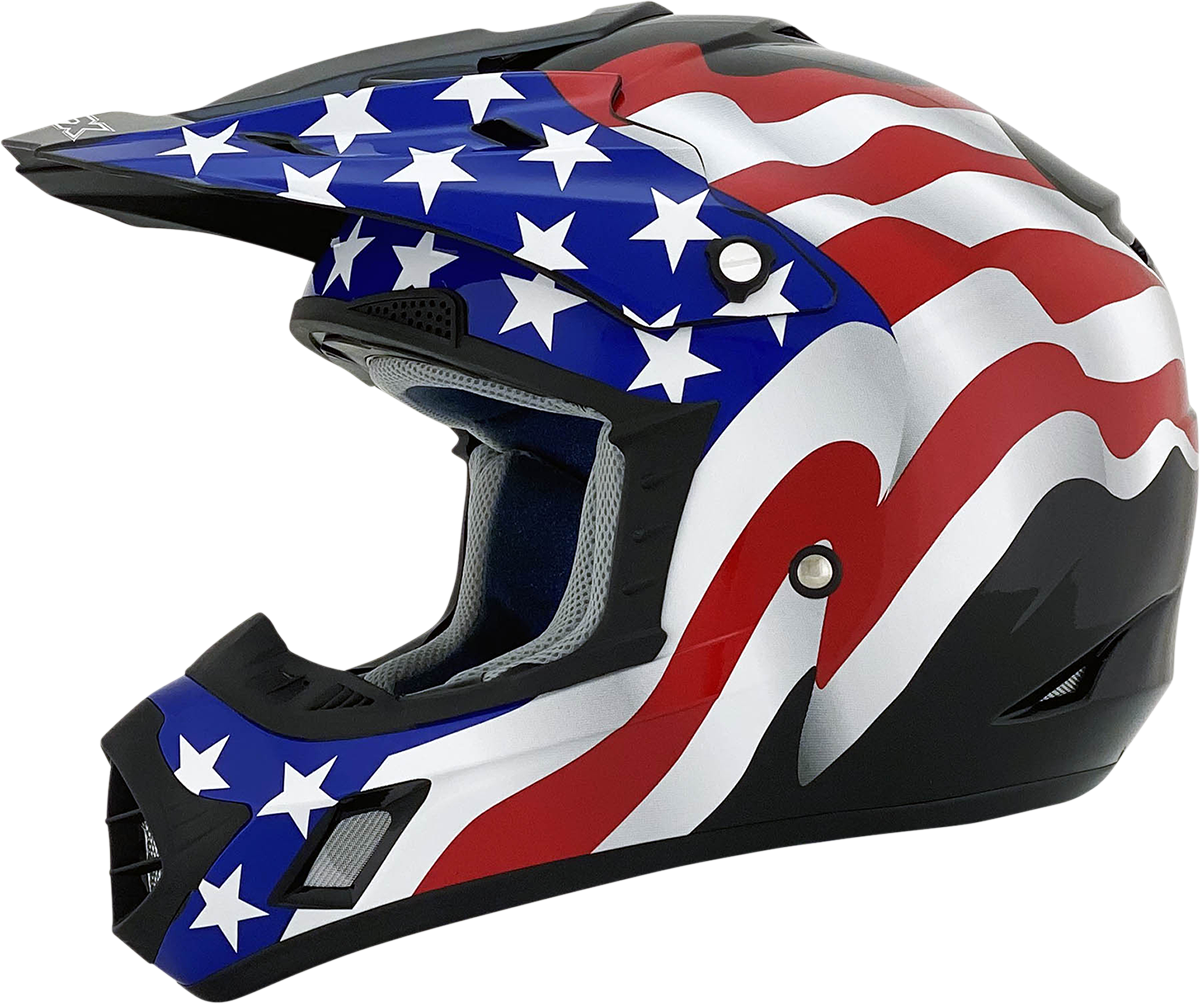 FX-17 Helmet - Flag - Black - Small