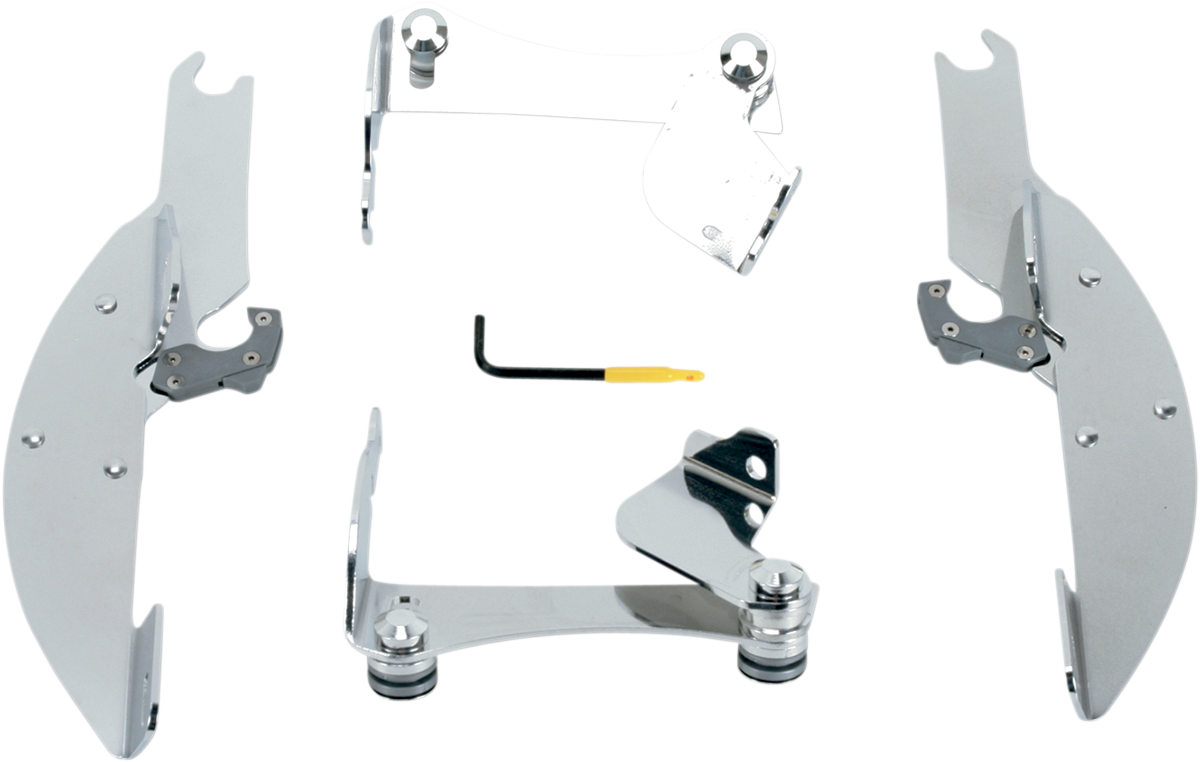 Batwing Trigger Lock Mounting Kit - VTX 1300 - Polished 2003 - 2009