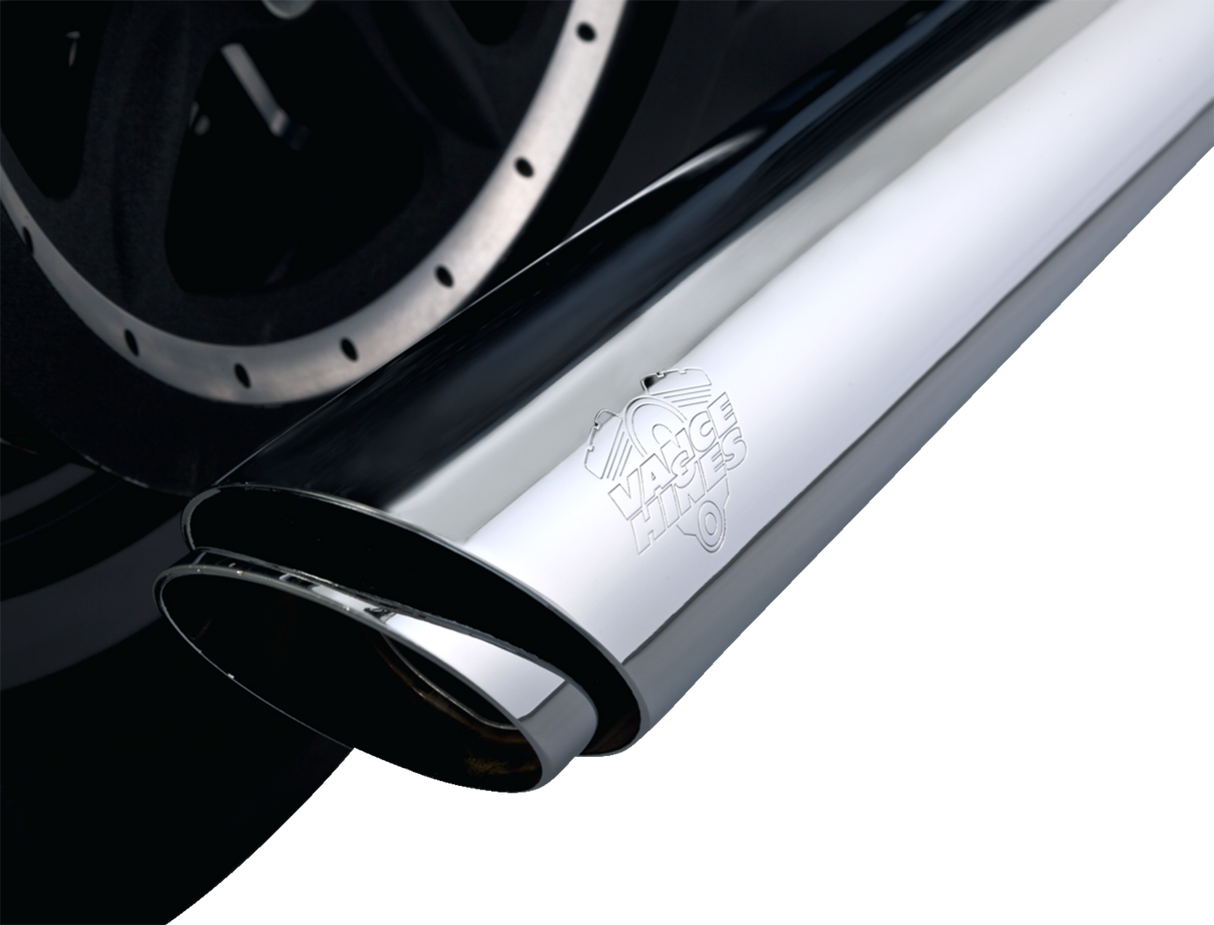 3\" Twin Slash Slip-On Muffler - Chrome 2014 - 2022