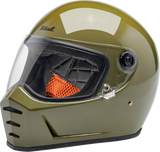 Lane Splitter Helmet - Gloss Olive Green - XS