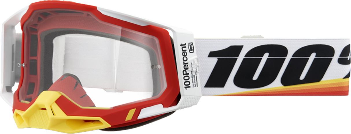 Racecraft 2 Goggles - Arsham Red - Clear