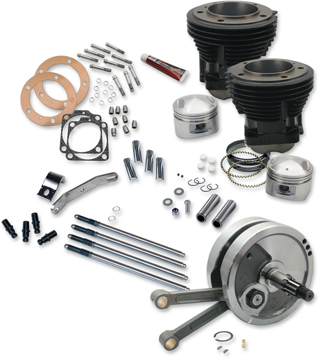 93\" Sidewinder® Big Bore Stroker Engine Performance Kit- High Compression 1970 - 1984