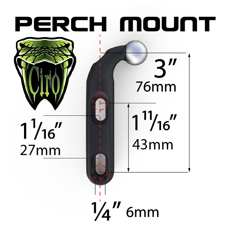 Drink Holder - Perch Mount - Chrome 1996 - 2020