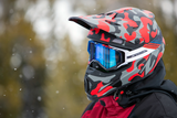 Rise Helmet - Camo - Red - Small