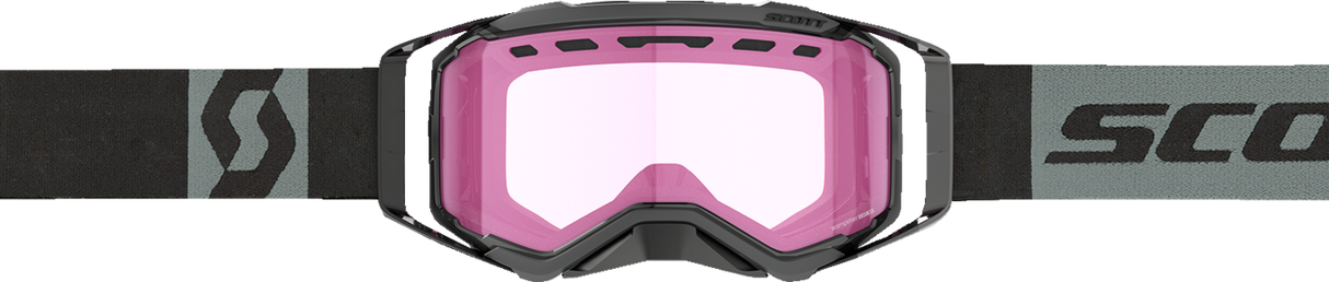 Prospect Snow Cross Goggle - Black/Gray - Dual Lens - Rose