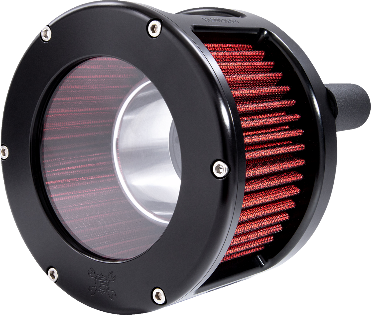 BA Race Series Air Cleaner Kit - Black Anodized - Red Filter 2017 - 2022