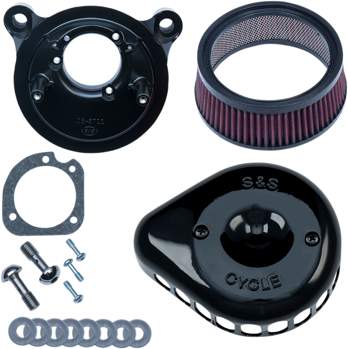 Mini Teardrop Stealth Air Cleaner Kit - Gloss Black 2001 - 2017