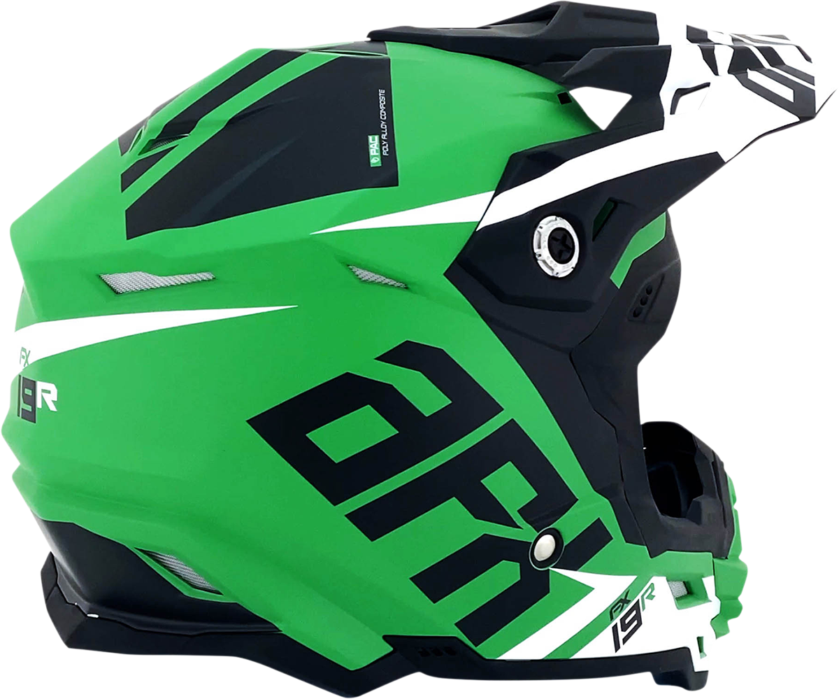 FX-19R Helmet - Racing - Matte Green - Medium