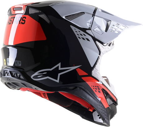 Supertech M8 Helmet - Factory - Black/White/Red - 2XL