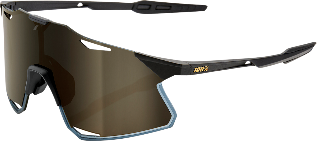 Hypercraft Sunglasses - Matte Black - Gold Mirror Lens