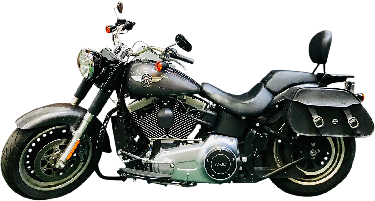 Oil Cooler Kit - Side Mount - Gloss Black - Softail 2008 - 2011