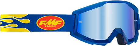 PowerCore Goggles - Flame - Navy - Blue Mirror