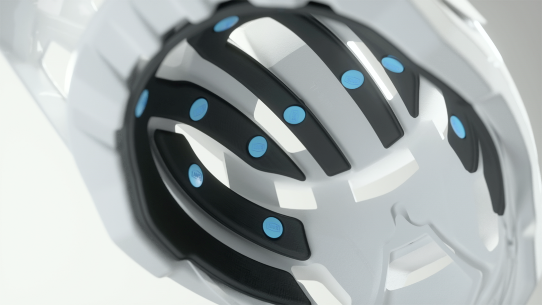 Trajecta Helmet - Fidlock - Black/White - Medium