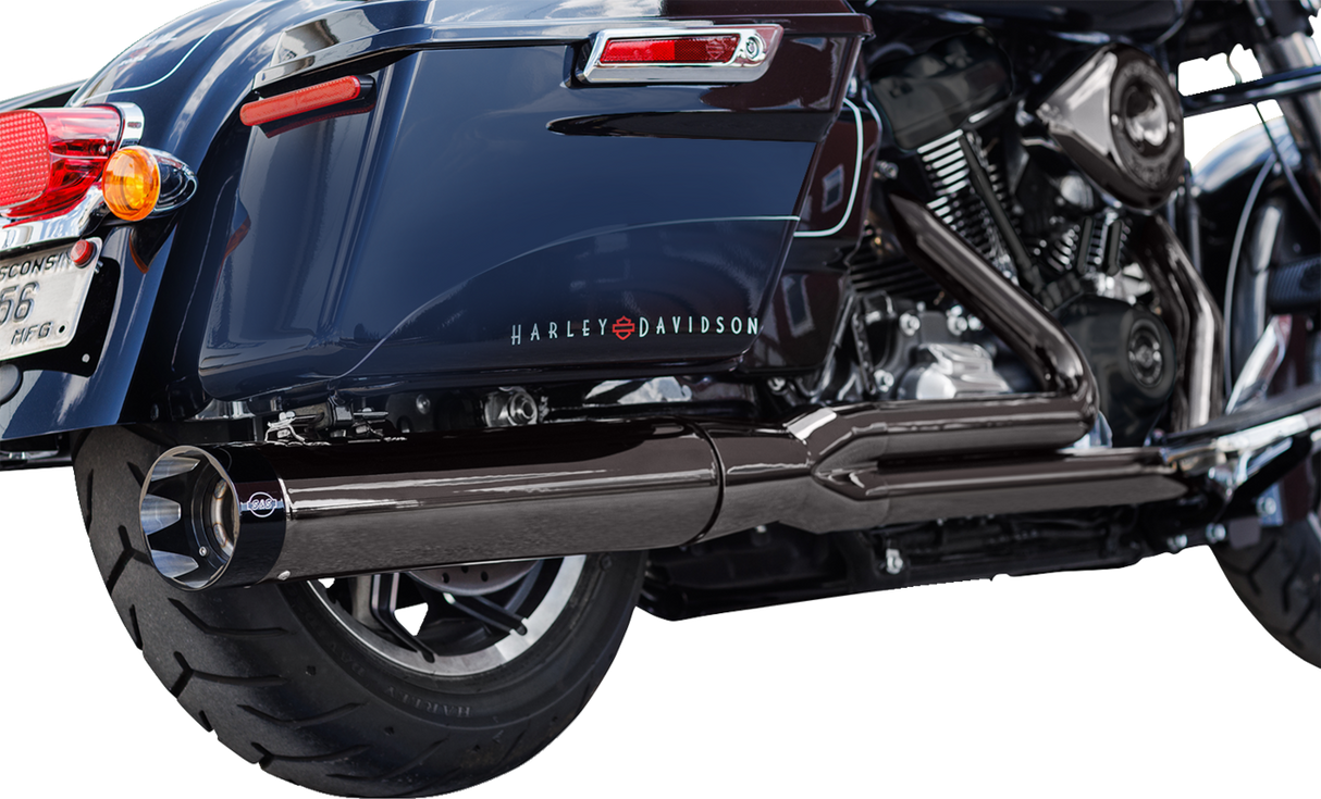 2-into-1 Lava Chrome Sidewinder® Exhaust System - Race Only 2017 - 2023