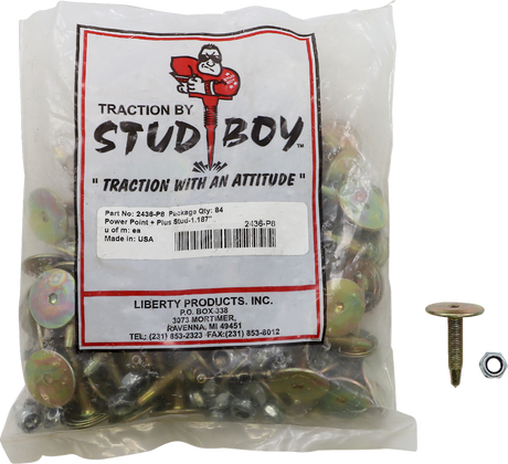 Studs with Locknuts - 1.187\" - 84 Pack