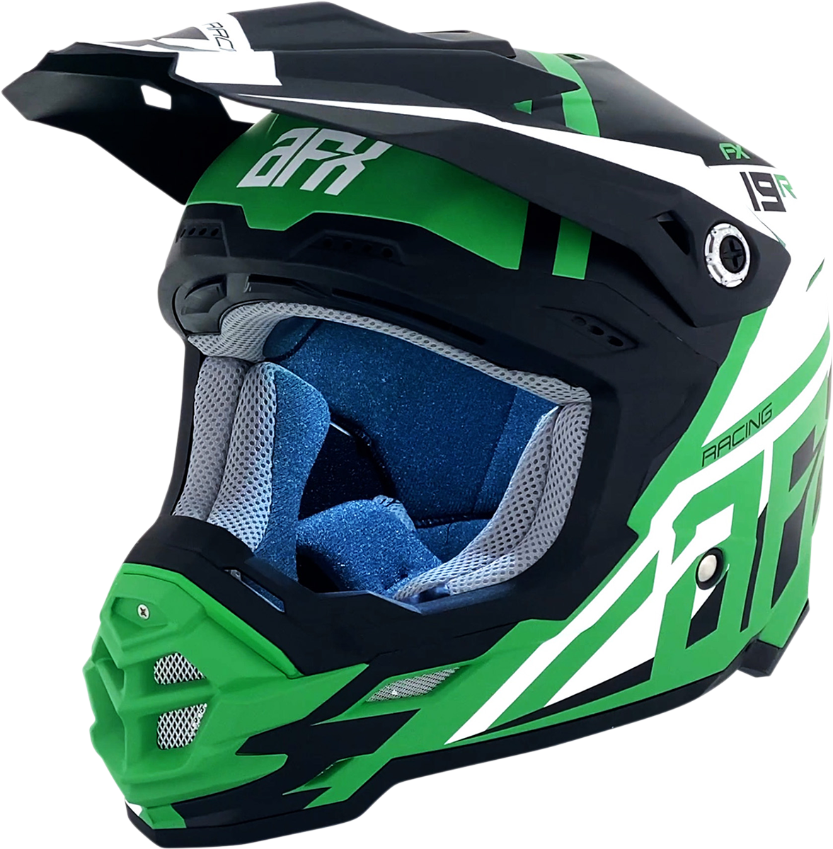 FX-19R Helmet - Racing - Matte Green - Large