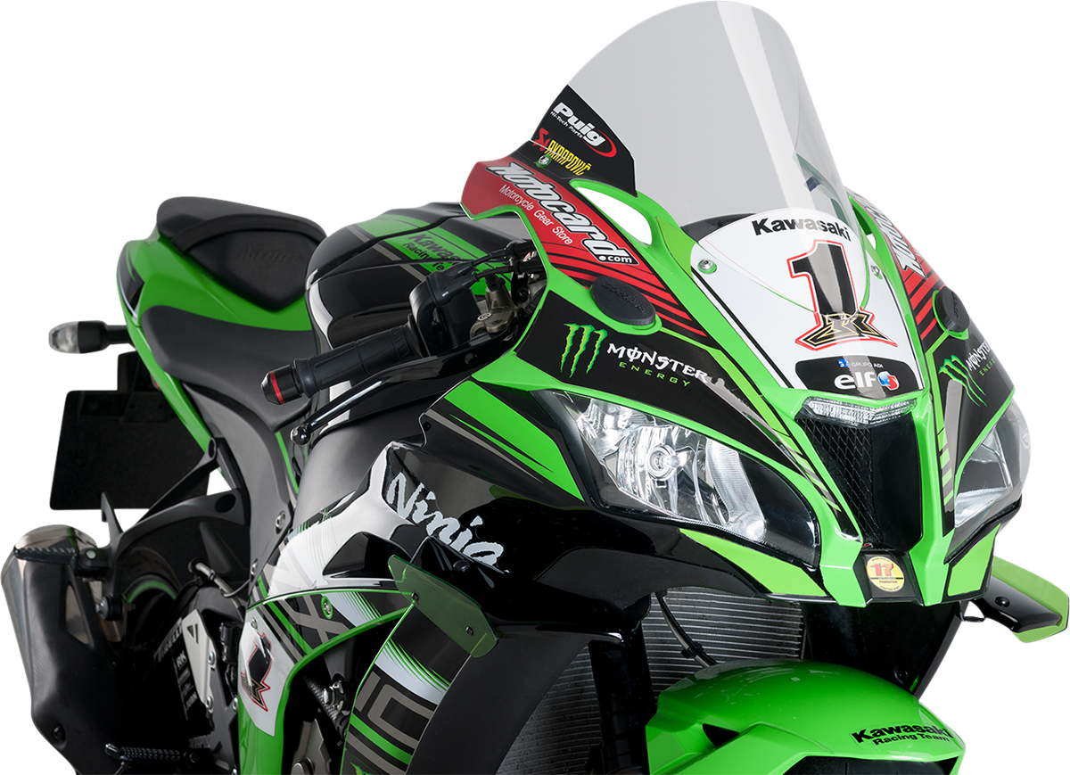 Race Windscreen - 14-1/4\" - Clear - Kawasaki 2016 - 2020