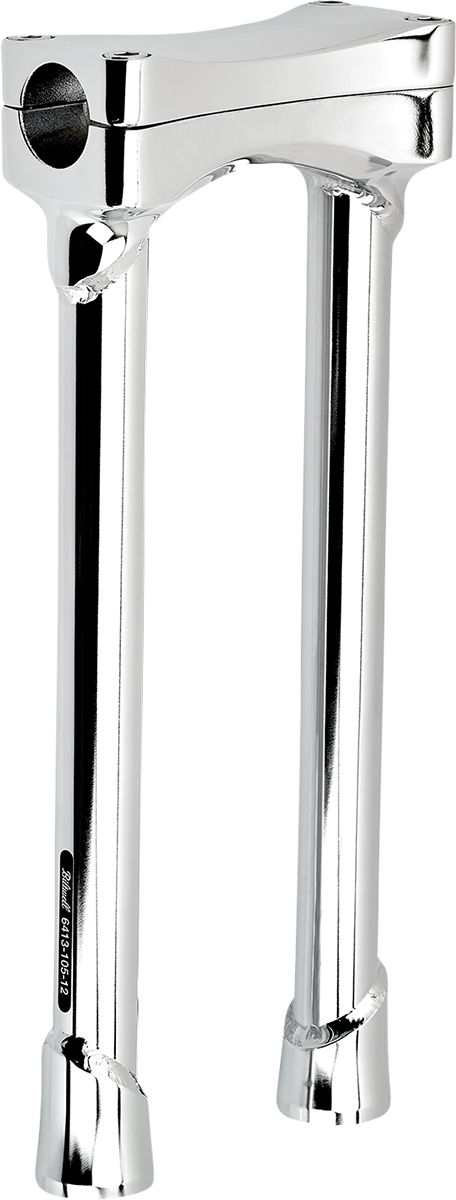 Risers - Murdock - Oversized - 12\" - Chrome