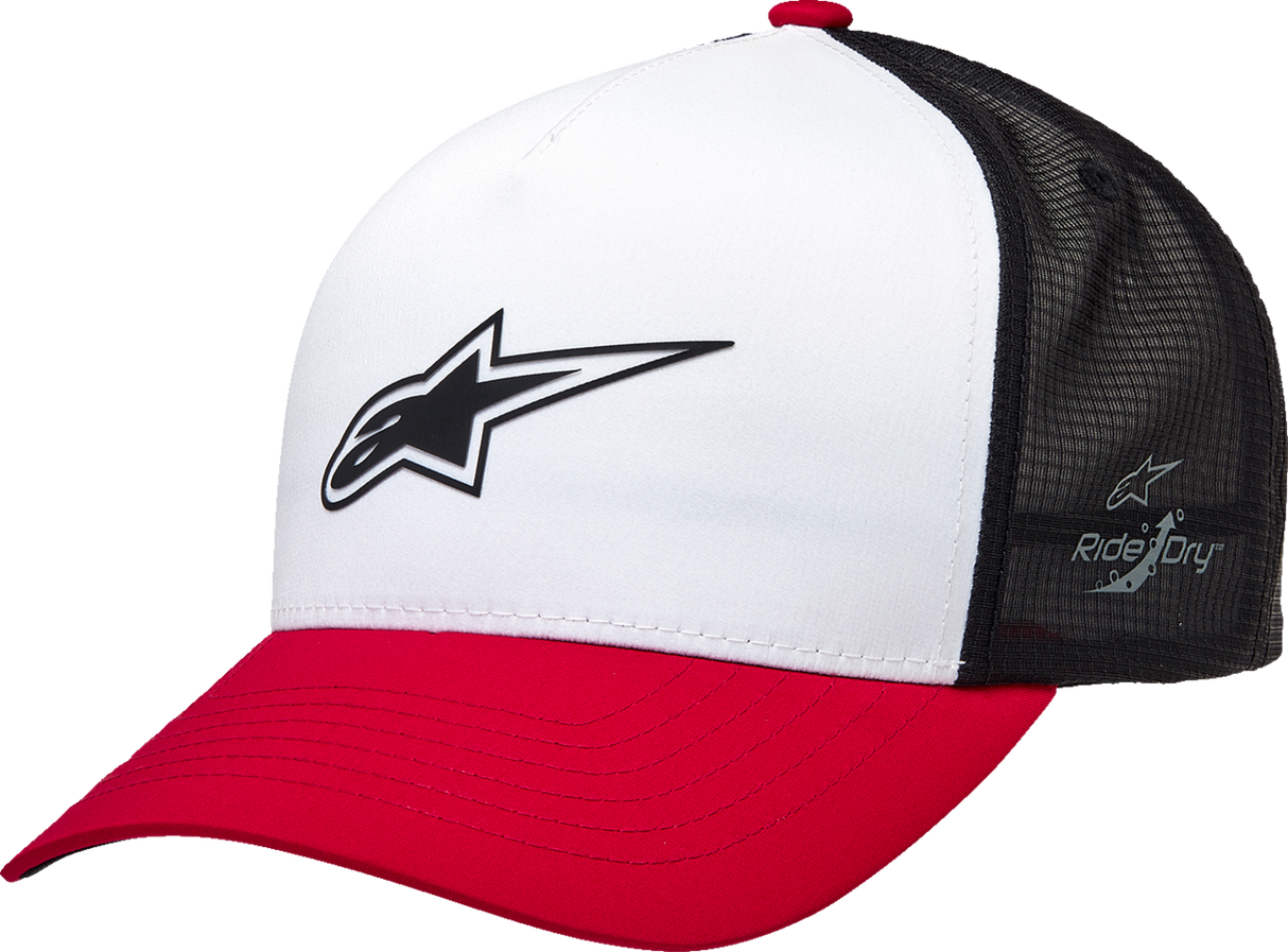 Advantage Tech Trucker Hat - White/Red/Black - One Size