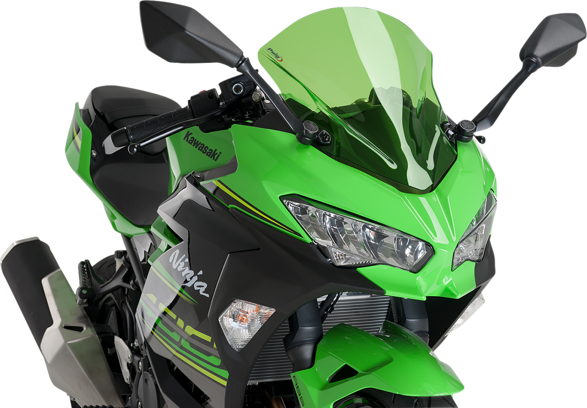 Race Windscreen - 15-3/4\" - Green - Kawasaki 2018 - 2024