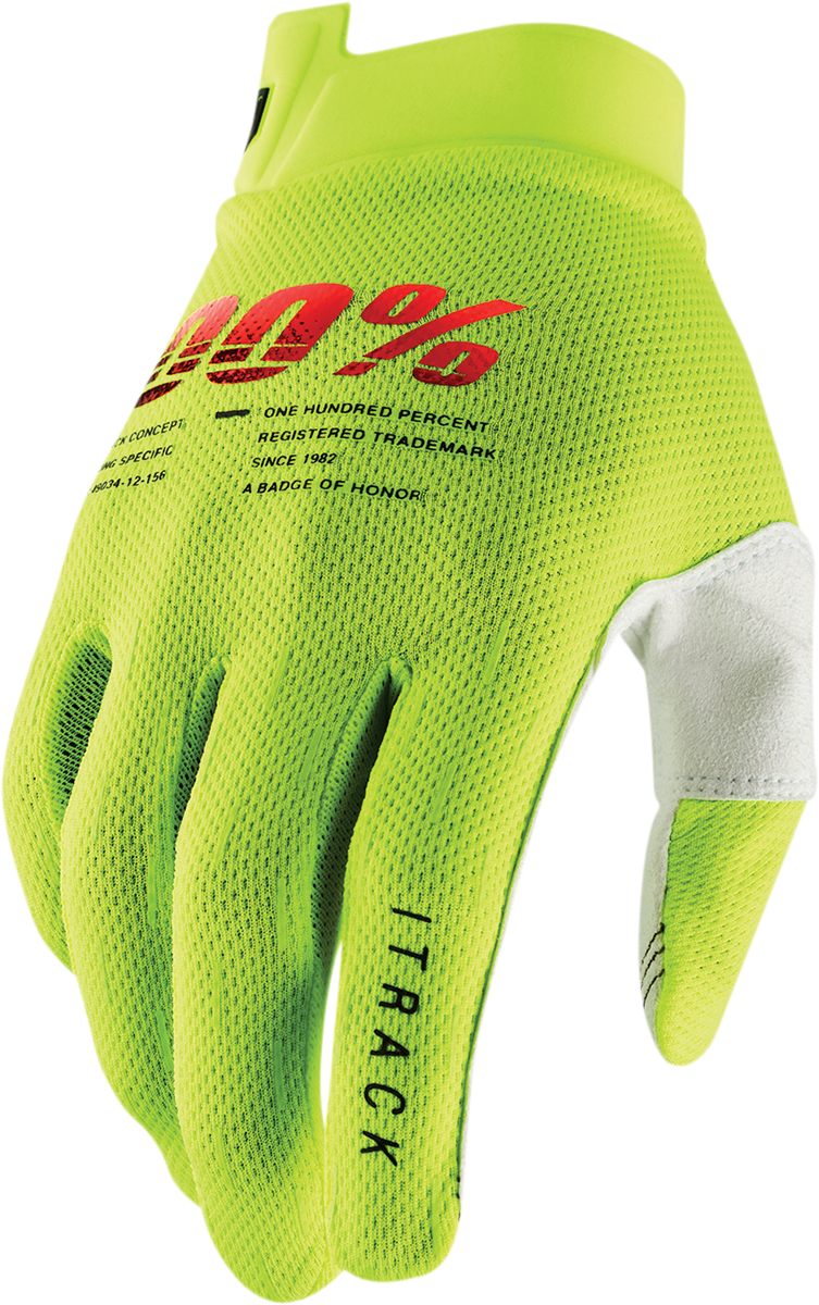 iTrack Gloves - Fluo Yellow - Small