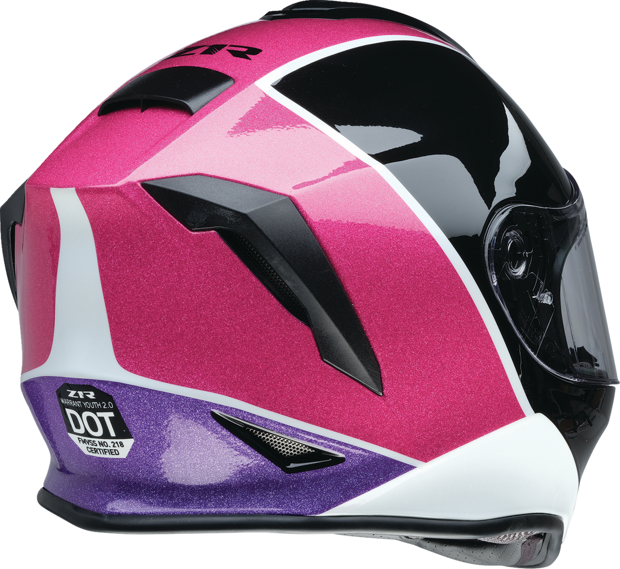 Youth Warrant 2.0 Helmet - Fresh Pow - Pink/Purple - Medium