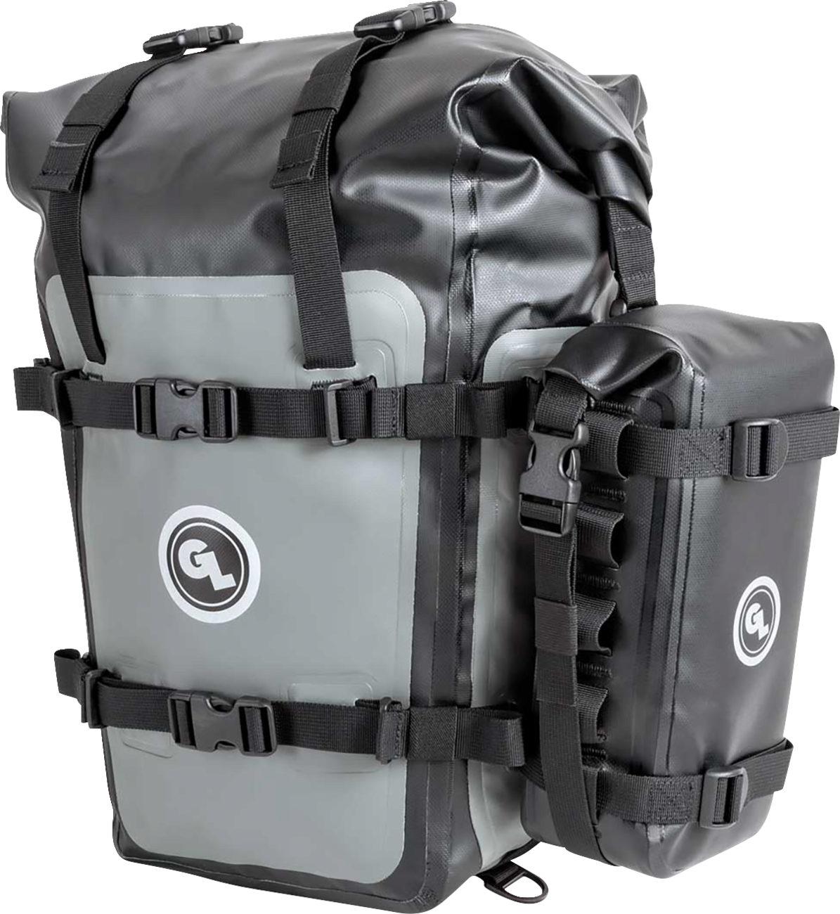 Mototrekk Panniers™ - Gray/Black