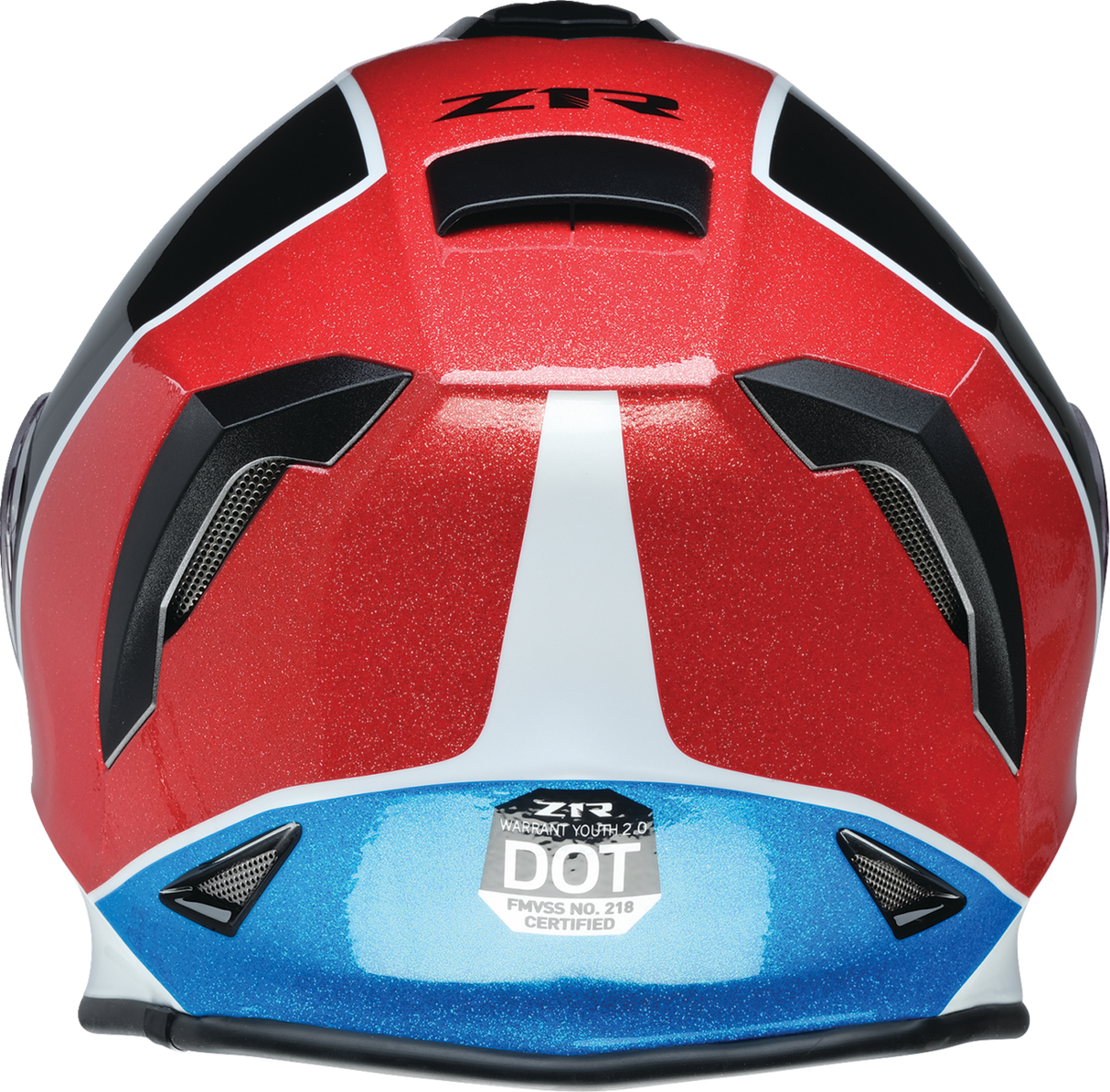 Youth Warrant 2.0 Helmet - Fresh Pow - Red/White/Blue - Medium