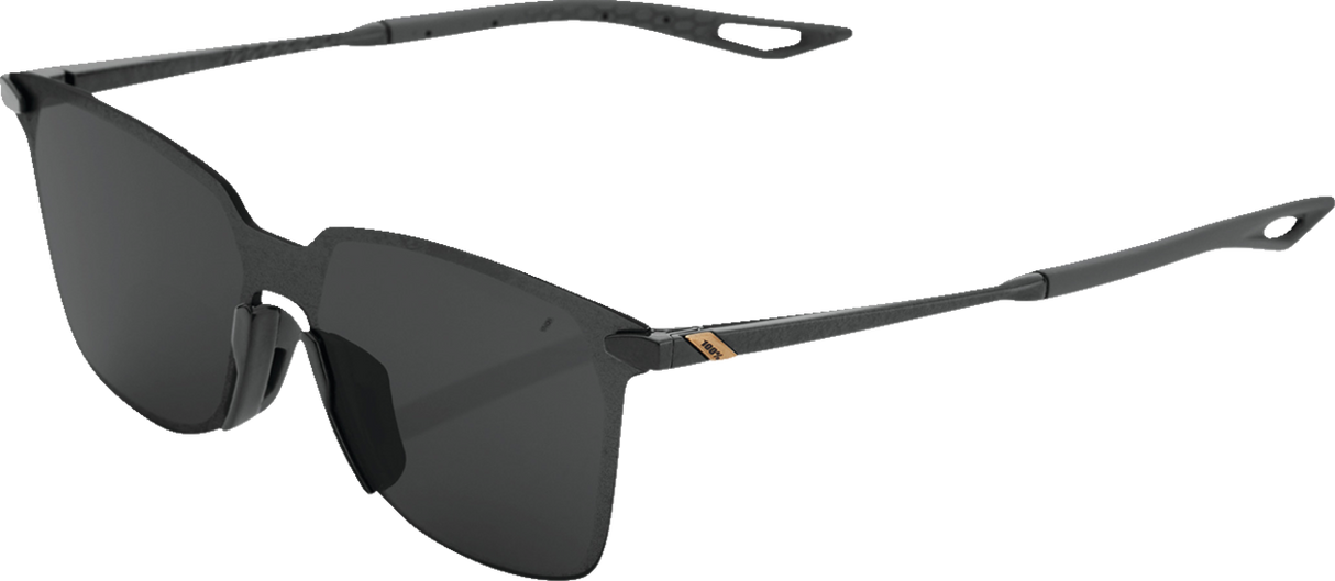 Legere Sunglasses - Square - Polished Black - Smoke