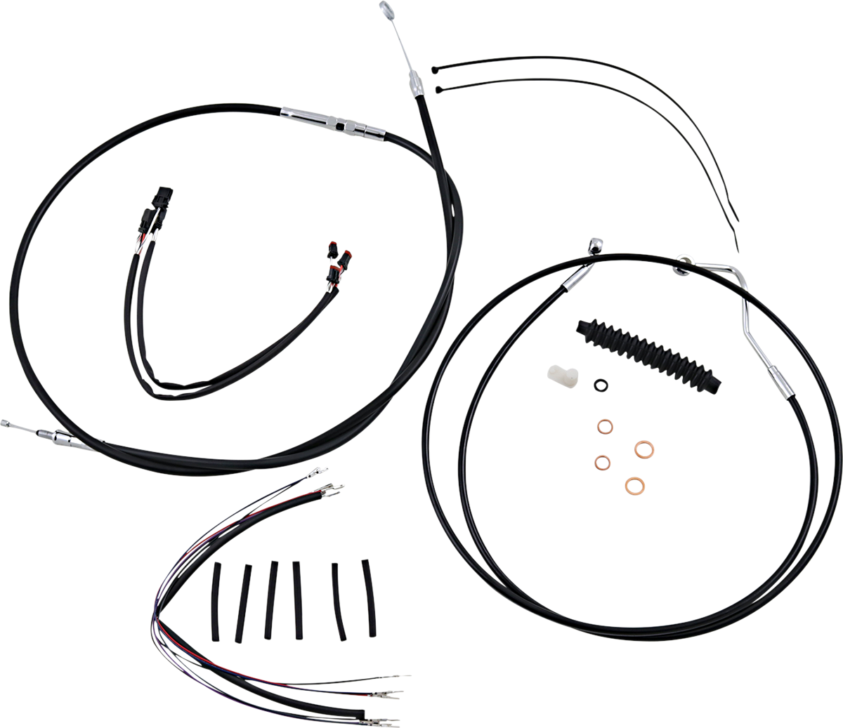 Control Cable Kit - XR - Black/Chrome 2014 - 2015