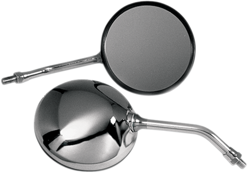 Mirror - CB-Style - Side View - Round - Chrome