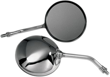 Mirror - CB-Style - Side View - Round - Chrome