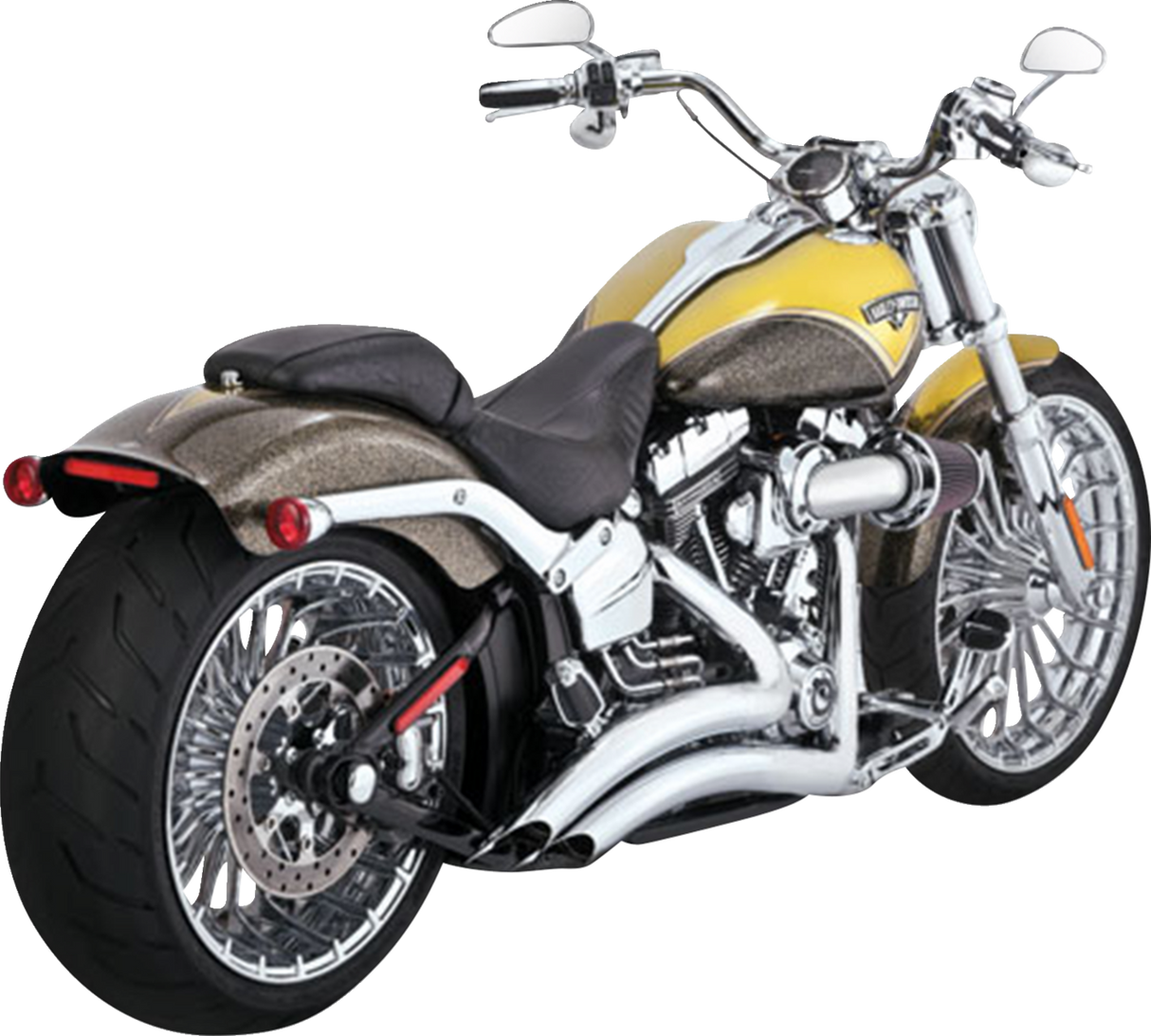 Big Radius Exhaust System - Chrome 2013 - 2017