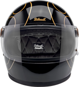 Gringo S Helmet - Gloss Black Flames - Medium