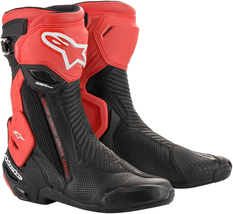 SMX+ Vented Boots - Black/Red - US 9.5 / EU 44