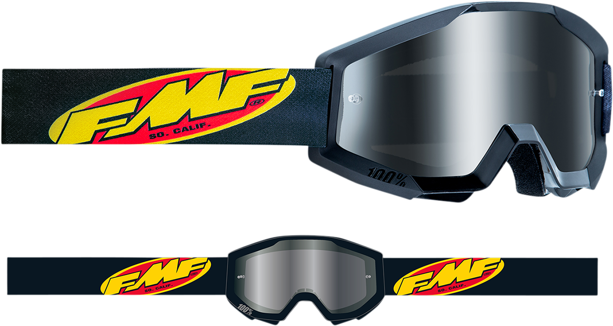 Youth PowerCore Goggles - Core - Black - Silver Mirror