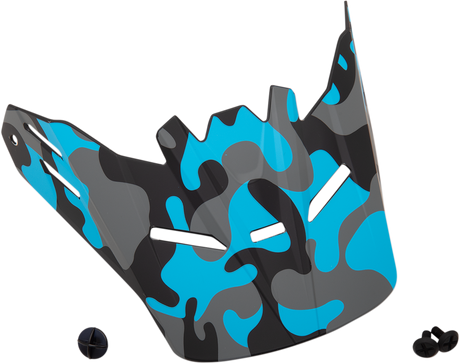 Youth Rise Visor Kit - Camo - Blue