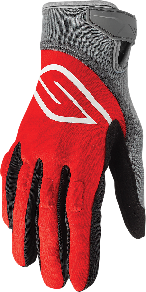 Circuit Gloves - Red/Charcoal - Medium