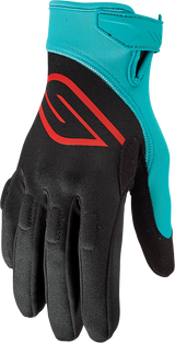 Circuit Gloves - Black/Aqua - Medium