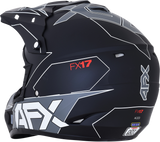 FX-17 Helmet - Aced - Matte Black/White - Small