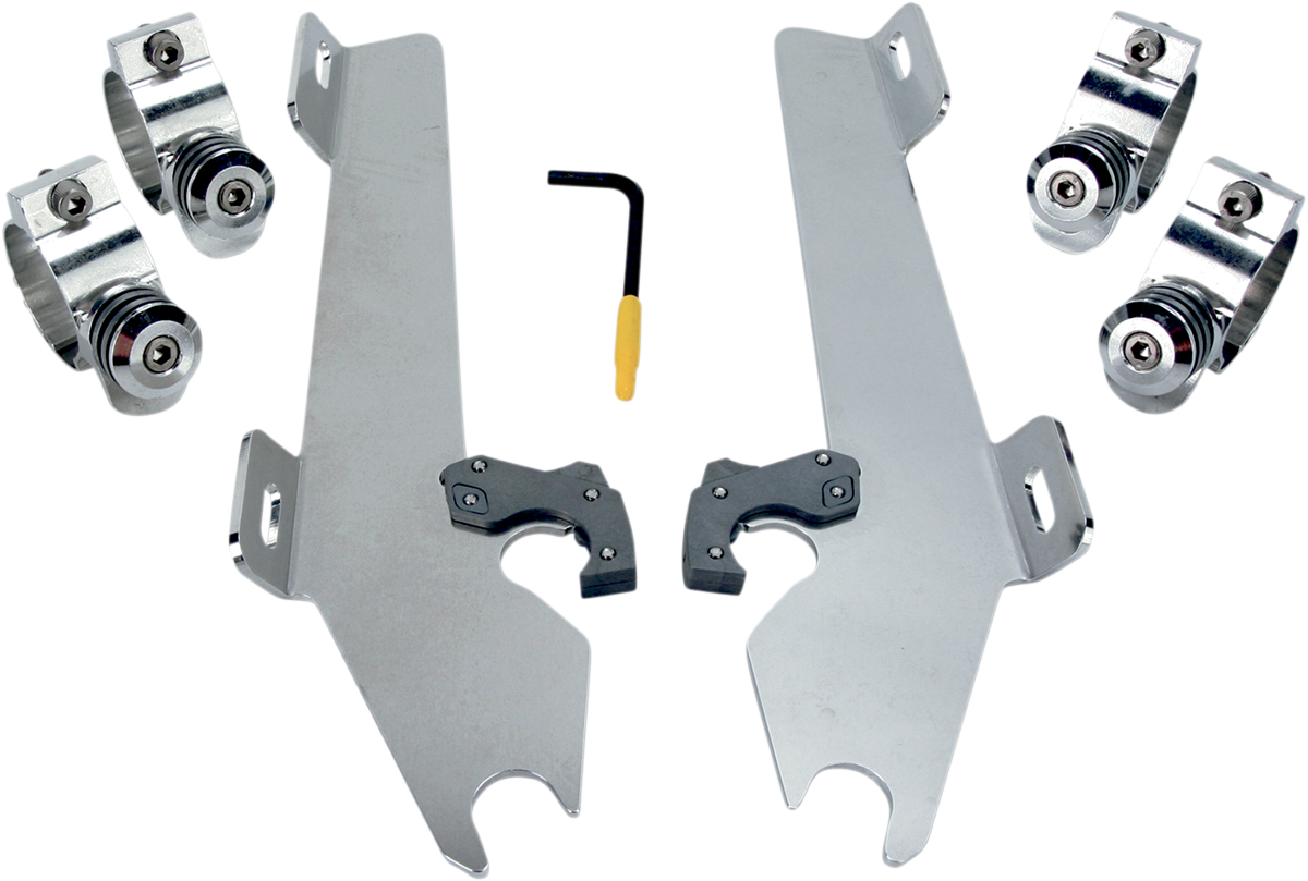 Batwing Trigger Lock Mounting Kit - Stateline/Sabre - Polished 2010 - 2015