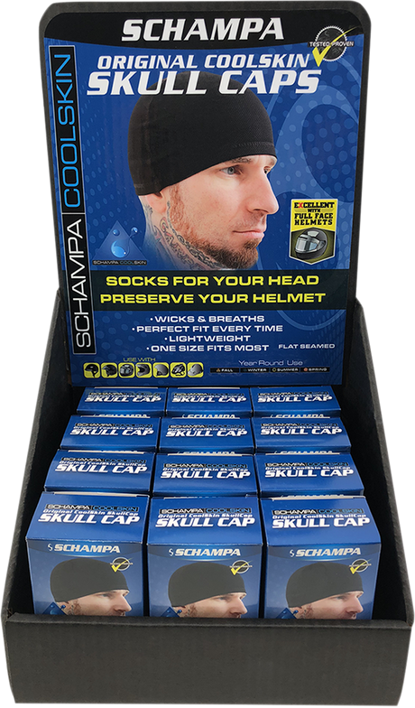 Coolskin Flat Skullcap - 12 Pack