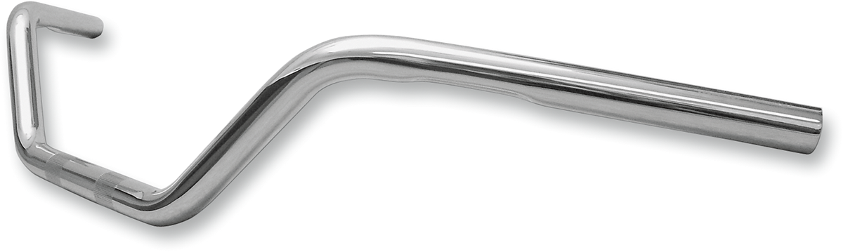 Handlebar - Flat Track - Knurled - Dimpled - Chrome