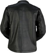 Munition Leather Jacket - Black - Small