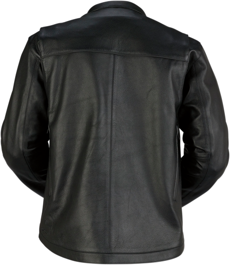 Munition Leather Jacket - Black - Small