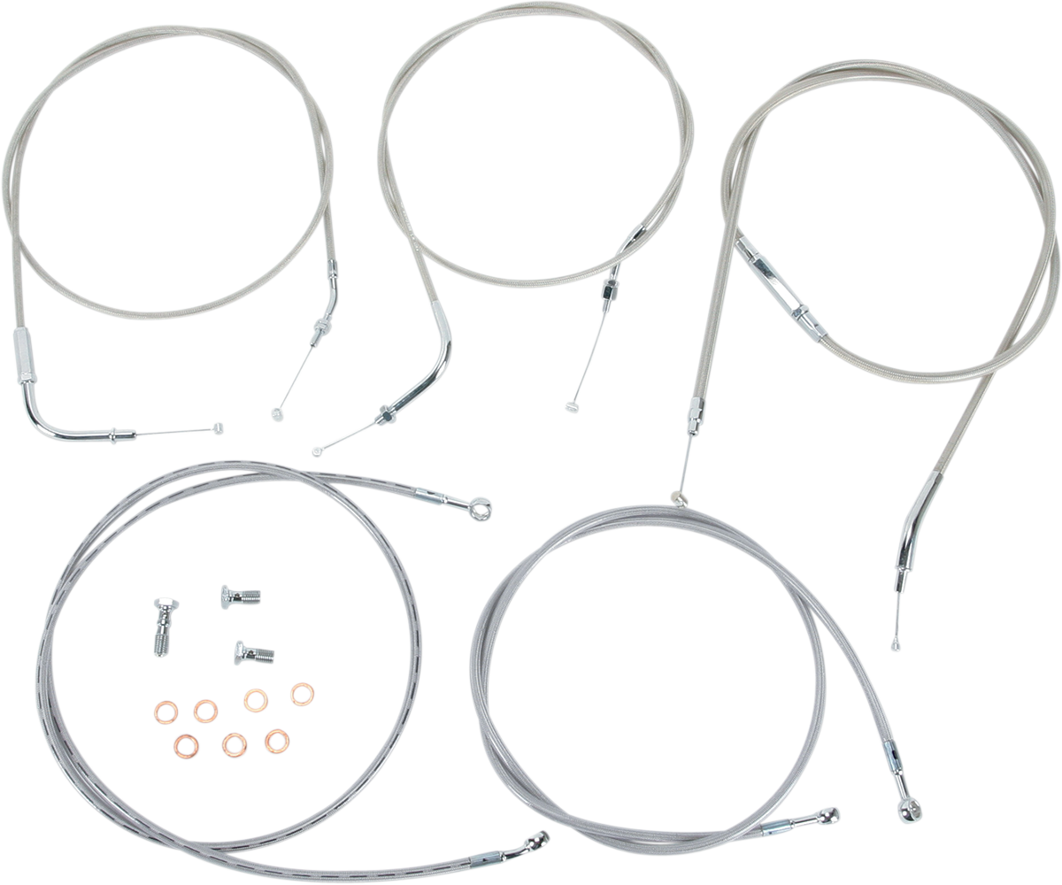 Cable Line Kit - 18\" - 20\" - \'04 - \'07 Roadstar - Stainless Steel 2004 - 2007