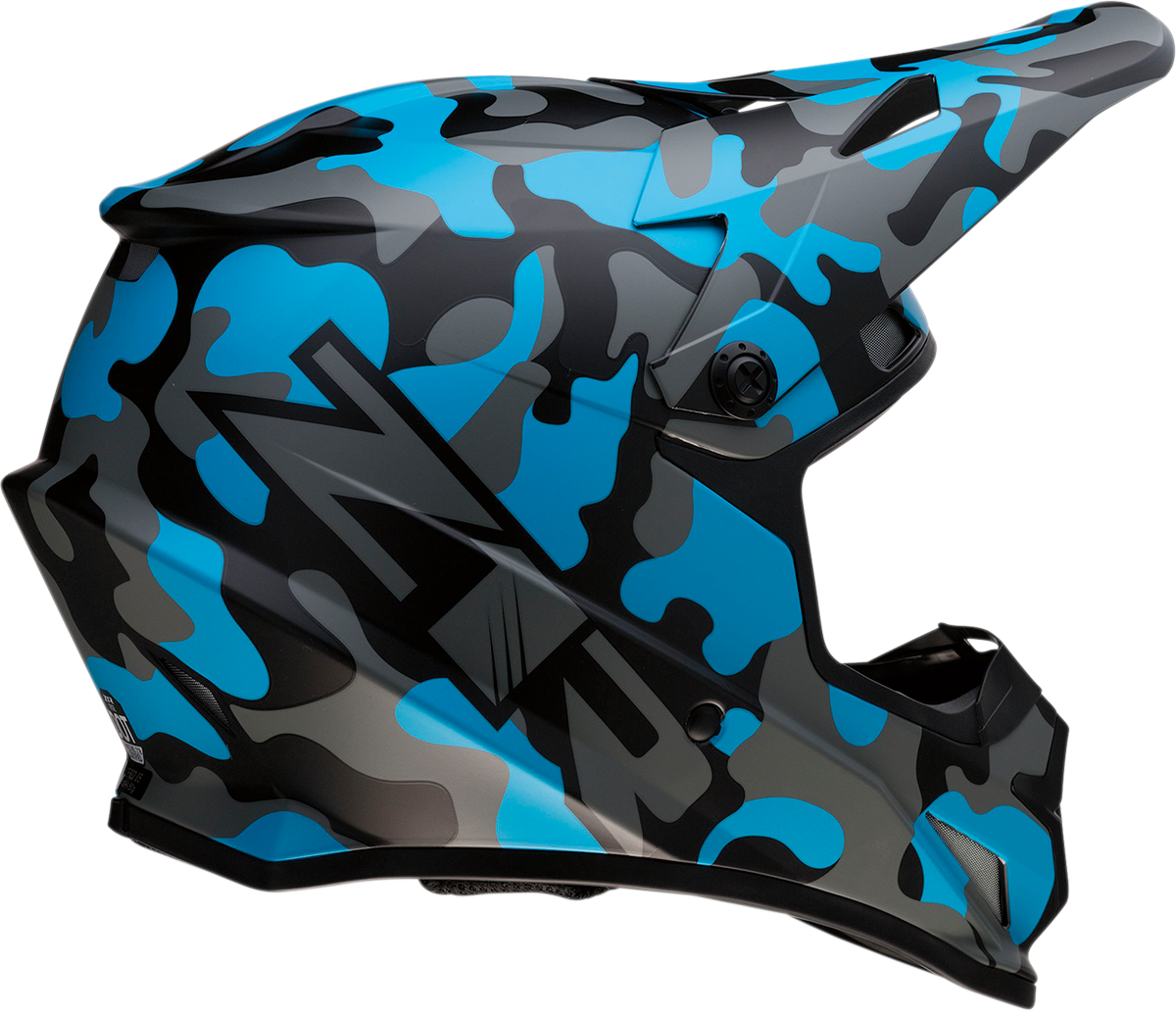 Rise Helmet - Camo - Blue - Large