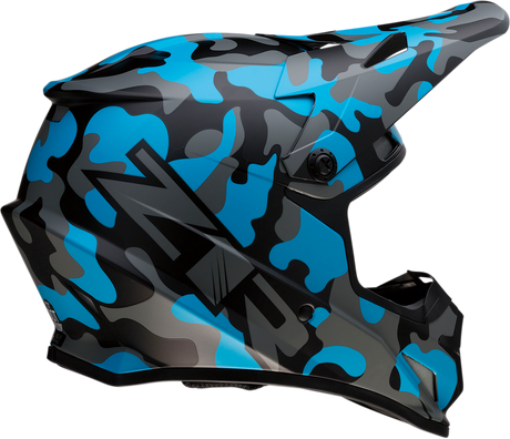 Rise Helmet - Camo - Blue - Large