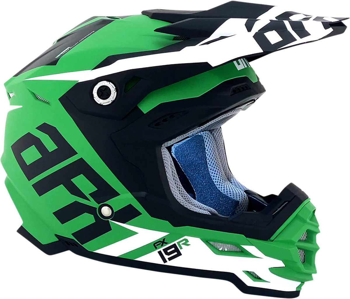 FX-19R Helmet - Racing - Matte Green - Large